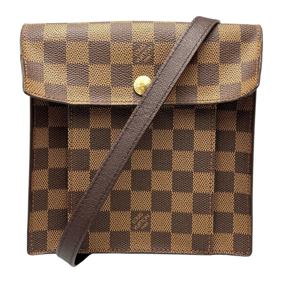 LOUIS VUITTON Brown Damier Canvas Shoulder Bag - Picture 1 of 10